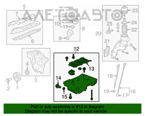 Піддон масляний Cadillac CTS 14-15 3.6 LFX rwd