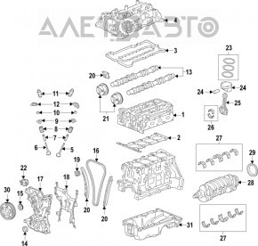 Поршень Chevrolet Volt 16- 1.5