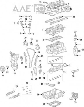 Головка блоку циліндрів у зборі Chevrolet Camaro 16-2.0Т