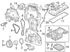 Кришка клапанна Nissan Altima 13-18 2.5 новий OEM оригінал
