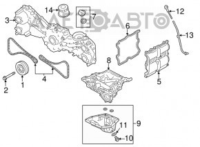 Клапанна кришка прав Subaru XV Crosstrek 13-17