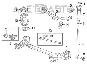 Пружина зад лев Chevrolet Cruze 16-