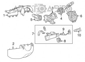 Подрулевой переключатель лев Chevrolet Cruze 16-