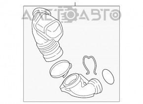 Повітропровід на колектор BMW F30 17-19 B46