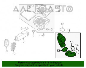 Повітропровід на колектор BMW F30 17-19 B46