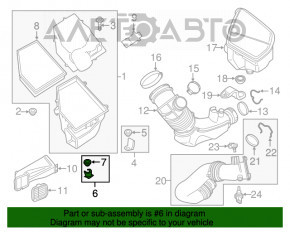 Кронштейн повітряного фільтра нижній BMW 7 G11 G12 16-22 B58