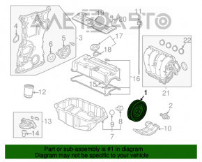 Шків колінвалу Honda CRV 12-16 2,4