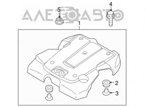 Накладка двигателя Infiniti G35 4d 08-10