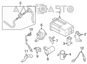 Клапан каністри з углольним абсорбером Nissan Pathfinder 13-20