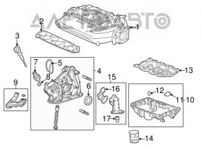 Маслозаборник Honda Accord 13-17 3.5