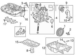 Корпус масляного фильтра Honda Accord 13-17 3.5