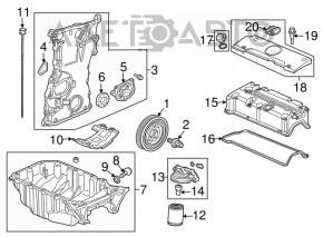 Корпус масляного фільтра Honda CRV 12-16