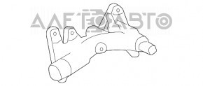 Фланець системи охолодження Lexus RX350 10-15 тип 2