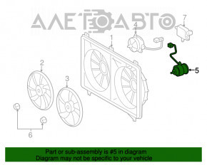Мотор вентилятора охолодження лев Lexus LS460 07-12