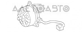 Мотор вентилятора охолодження прав Lexus RX350 16-22 відрізана фішка