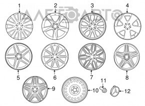 Запасное колесо докатка Mercedes W164 ML R18 155/90