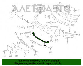 Губа переднього бампера Mercedes GL X164