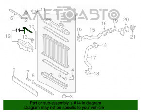 Кришка розширювального бачка охолодження Toyota Camry v50 12-14 2.5 usa