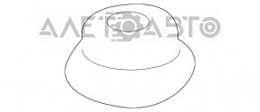 Опора радиатора верхняя правая Toyota Sienna 11-20 резина