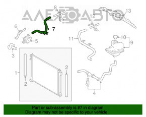 Патрубок охолодження нижній Lexus NX200t NX300 15-21