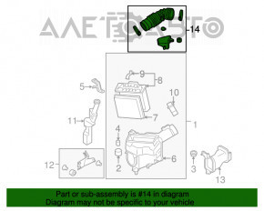 Повітропровід на колектор прав Infiniti G35 4d 06-09