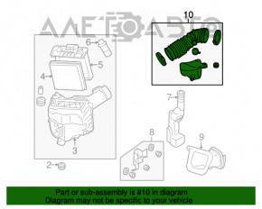 Повітропровід на колектор лев Infiniti G35 4d 06-09