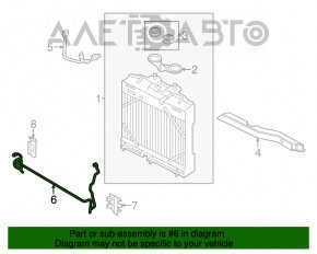 Патрубок охлаждения радиатора BMW 5 F10 10-17 3.0