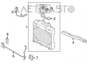 Патрубок охолодження радіатора BMW 5 F10 10-17 3.0