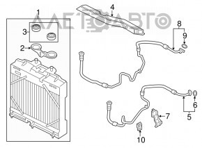 Трубка радіатора охолодження масло BMW 5 F10 10-17 вихід