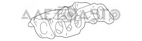 Колектор випускний задній Lexus RX300 98-03