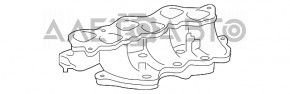 Колектор впускний нижня частина 2GR-FE Lexus RX350 10-15