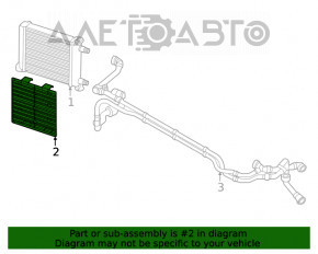 Сітка додаткового радіаторів захисна BMW X1 F48 16-22 B46