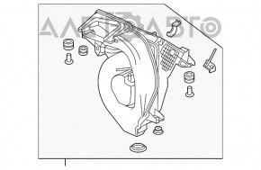 Корпус воздушного фильтра Honda CRV 17-19 2.4 нижняя часть новый OEM оригинал