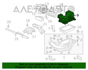Корпус воздушного фильтра верхняя часть Honda Clarity 18-21 usa