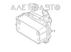 Охолоджувач акпп BMW X1 F48 16-19 B46