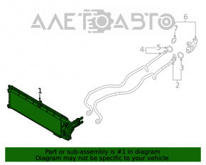 Радіатор охолодження АКПП масло із рамкою BMW X3 G01 18-21