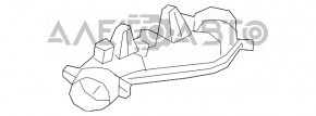 Патрубок интеркулера левый четвертый Honda Accord 18-22 2.0Т пластик
