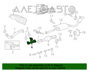 Соединительная приемная труба Lexus RX350 10-15