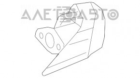 Насадка глушителя правая Lexus NX200t 15-17 на бампере