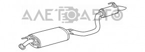 Глушитель задняя часть резонатор с бочкой Toyota Highlander 20-22 3.5 примят
