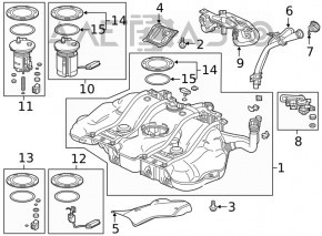 Клапан вентиляції паливного бака Honda Insight 19-22