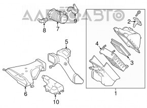 Корпус воздушного фильтра Lexus RX450h 10-15