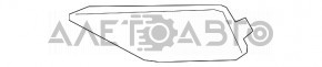 Заглушка нижніх грат переднього бампера прав VW Jetta 19- під ВТФ