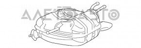 Глушитель задняя часть бочка левый Honda Accord 18-22 1.5T под хром
