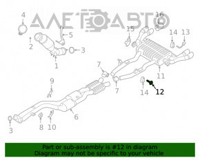 Кронштейн глушника передній правий BMW X3 G01 18-21 новий OEM оригінал