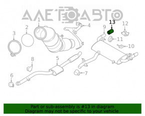 Насадка глушителя правая BMW X3 G01 18-22 хром 2.0T