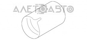 Насадка глушителя правая BMW X3 G01 18-22 черный хром 2.0T новый OEM оригинал