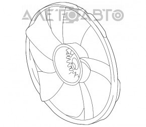 Крильчатка вентилятора охолодження лев Acura TLX 15-3.5