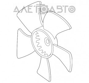 Крильчатка вентилятора охолодження лев Honda Accord 13-17 3.5