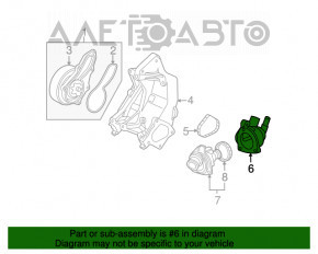 Корпус термостата Honda CRV 12-14 2.4 у зборі 2 частини